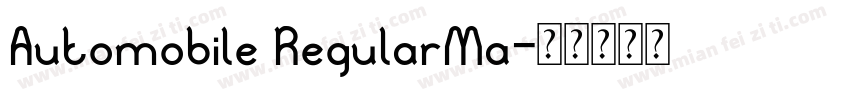 Automobile RegularMa字体转换